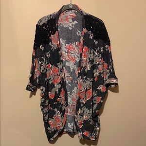 Abercrombie & Fitch Floral Lace Cardigan